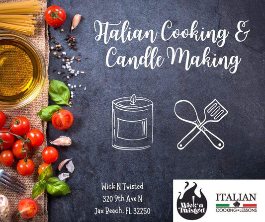 Candle & Italian Cooking Class - Tuesday, November 11th at 5:30 PM
