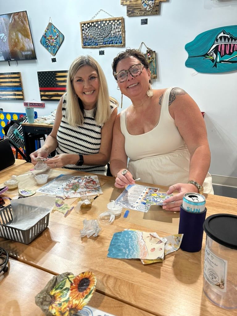 Candle Making + Oyster Ornament Decoupage Experience - Saturday, September 26 • Two Class Times 11:30am & 2pm