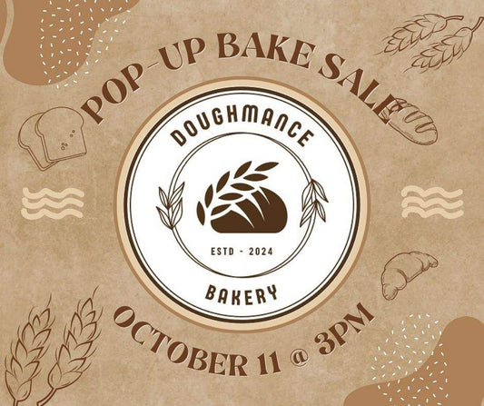 Bake Sale with Doughmance Bakery - October 11, at 3pm