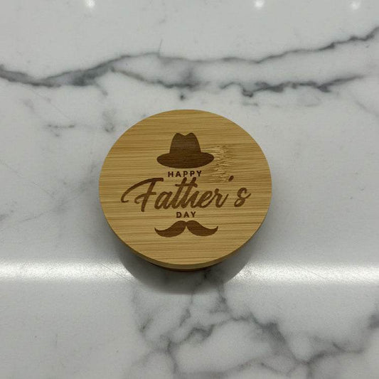 Father's Day Bamboo Candle Lid