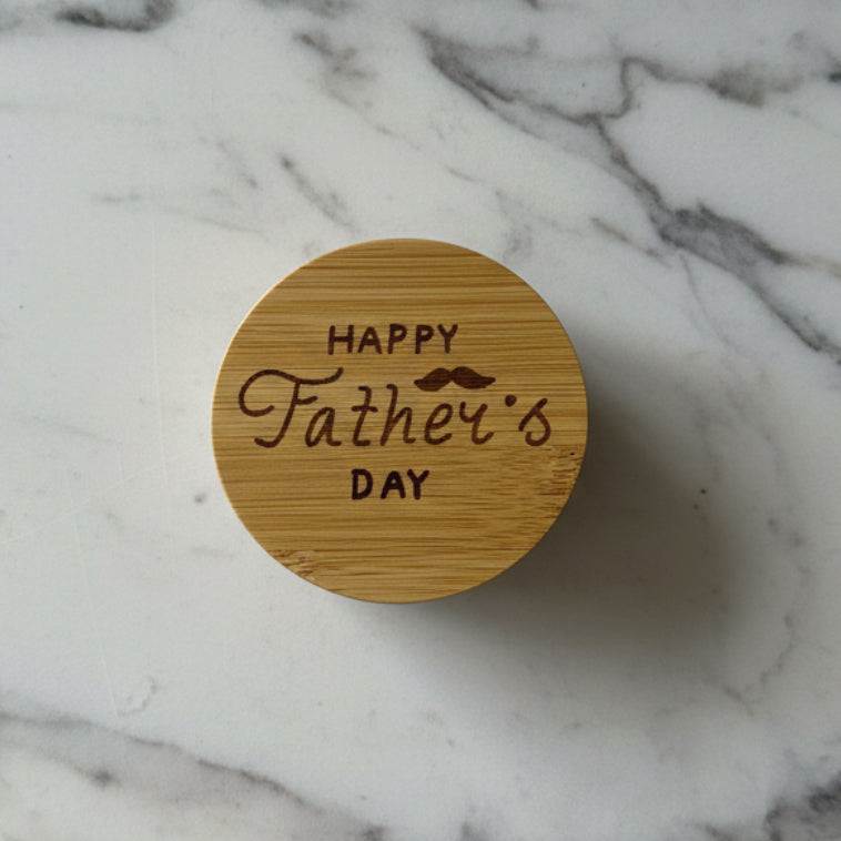 Father's Day Bamboo Candle Lid