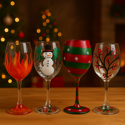 Custom Wine Glass & Candle Class - December 21, 2025 at 2:00pm