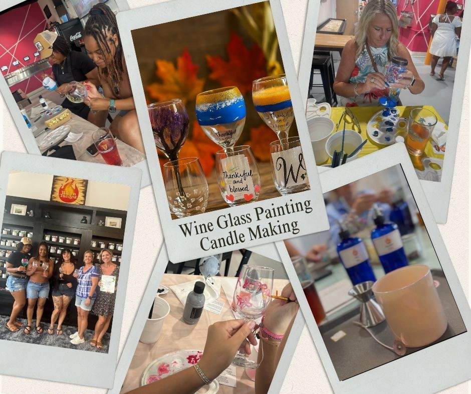 Custom Wine Glass & Candle Class - January 18, 2026 at 2:00pm