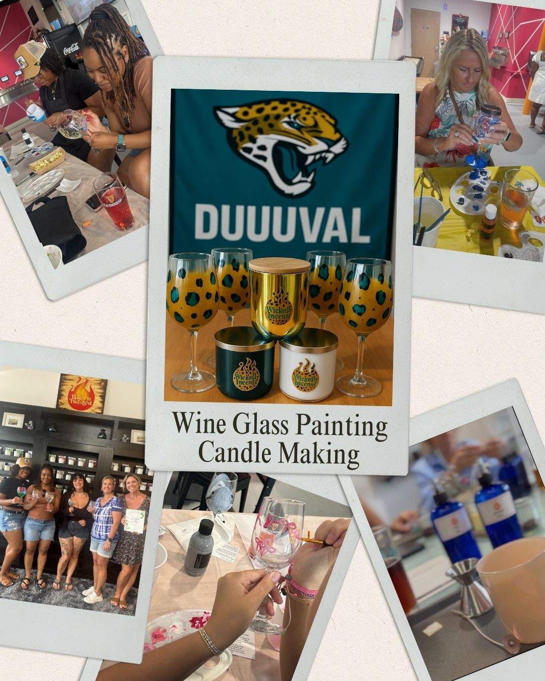 Custom Wine Glass & Candle Class - October 19, 2025 at 2:00pm