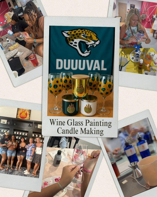 Custom Wine Glass & Candle Class - October 19, 2025 at 2:00pm