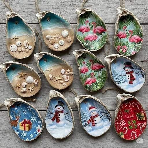 Candle Making + Oyster Ornament Decoupage Experience - Saturday, September 26 • Two Class Times 11:30am & 2pm