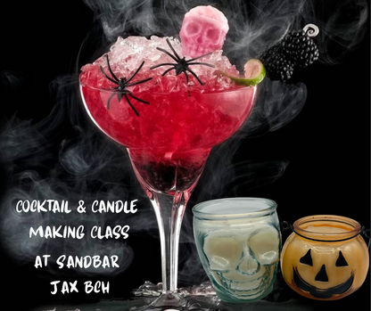 Cocktail & Candle Making Class - @ Sandbar Jax Bch - Thursday, October 30th 6pm