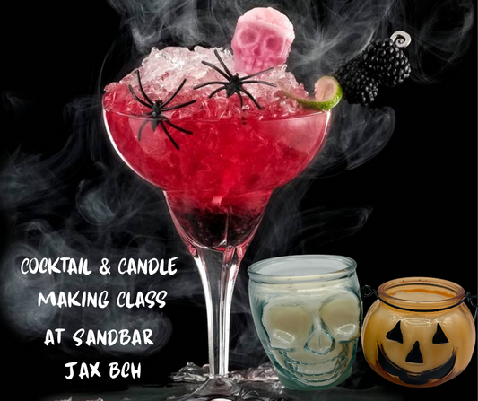 Cocktail & Candle Making Class - @ Sandbar Jax Bch - Thursday, October 30th 6pm