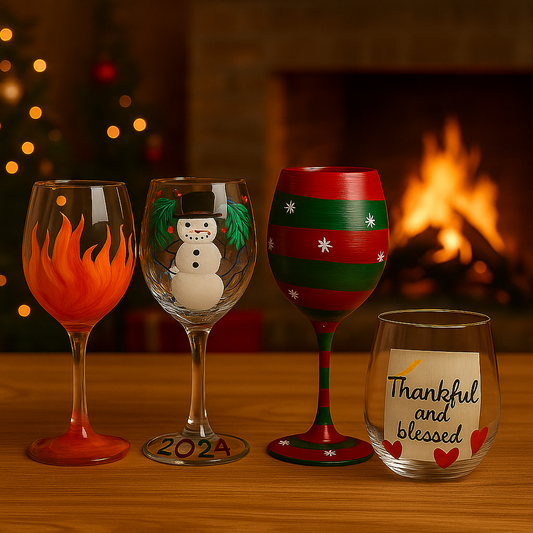 Custom Wine Glass & Candle Class - November 30, 2025 at 2:00pm