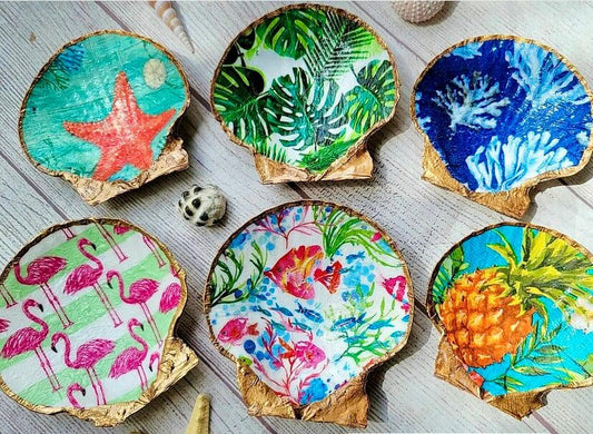 Custom Candle and  Shell Decoupage Workshop - Wednesday, July 23 at 6pm