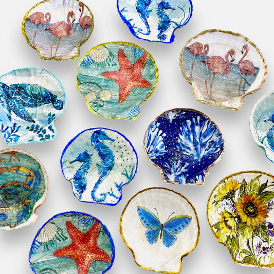 Custom Candle and  Shell Decoupage Workshop - Wednesday, July 23 at 6pm
